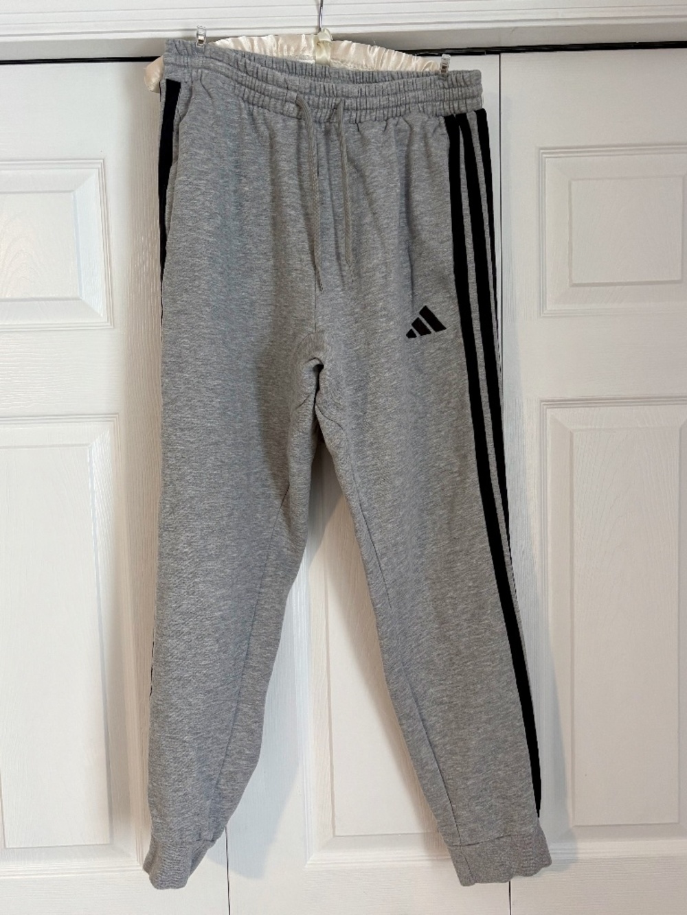 Men's Med Adidas 3-Stripes Jogger - Gray